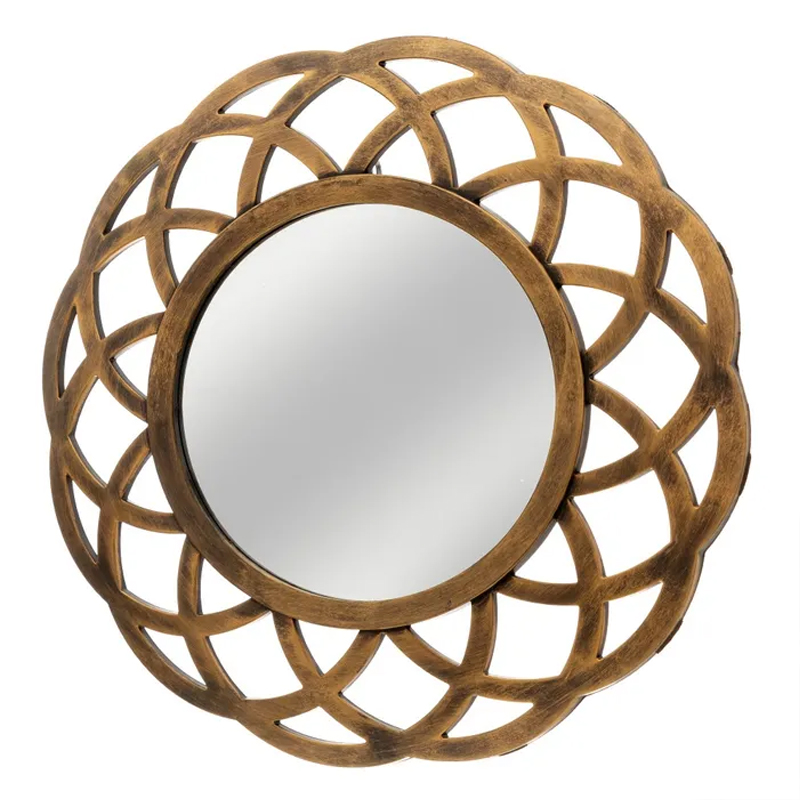 Specchio da parete,Oro,Specchio in PP,per bar e caffè 40 X 2 X 40 cm