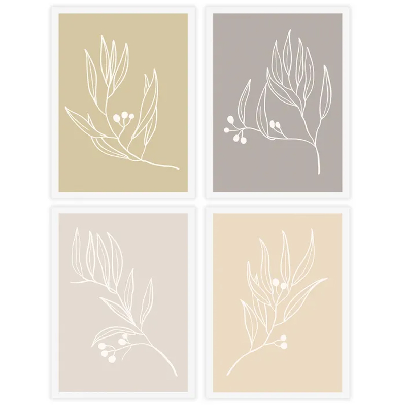 S/4 Quadro,Quadri su tela con cornici in legno, il Quadro decorativo per sala studio 30 X 1,50 X 40 cm