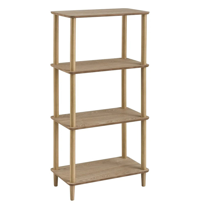 Libreria a terra,Realizzata in MDF e pino,con 4 ripiani 60X 34 X 118 CM