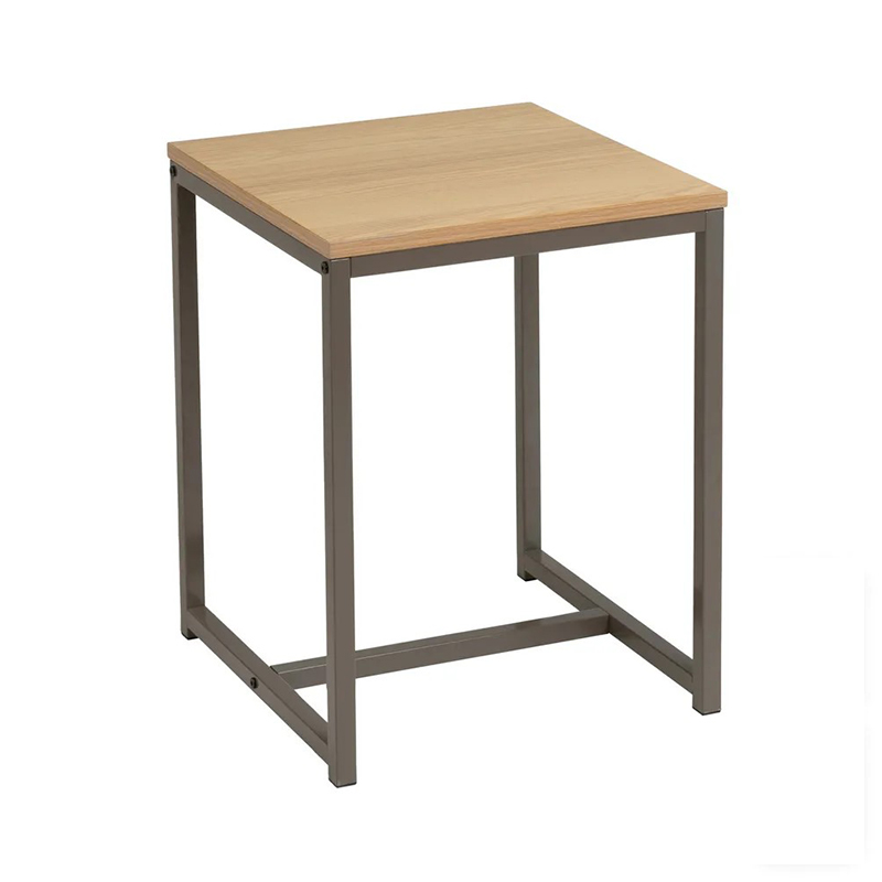 Tavolo quadrato, in metallo, per soggiorno, comodino 40x40x50CM 1u/c