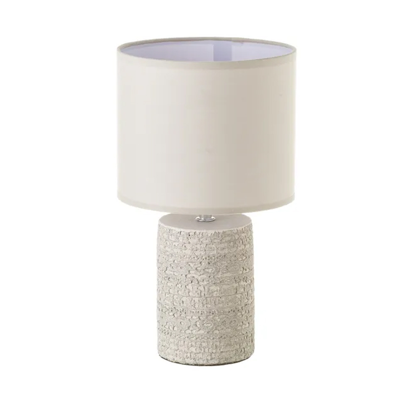 Lampada da tavolo,Ceramica beige,Lampada decorativa per camere d’albergo19 x 19 x 34 cm