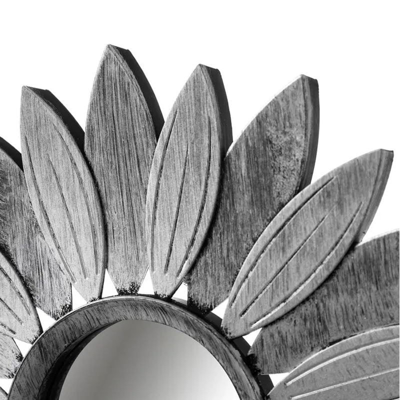 S/3 Specchi da parete, Specchio PP, Argento, Specchio decorativo per il soggiorno 26 X 1,50 X 26 CM - immagine 3