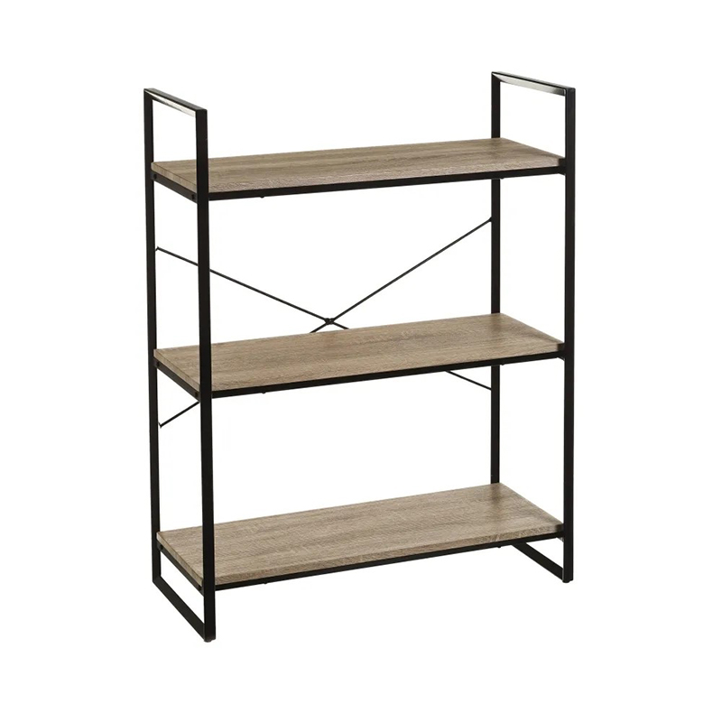 Scaffale in metallo a 3 ripiani,Stile industriale,Adatto per studio, cucina, garage