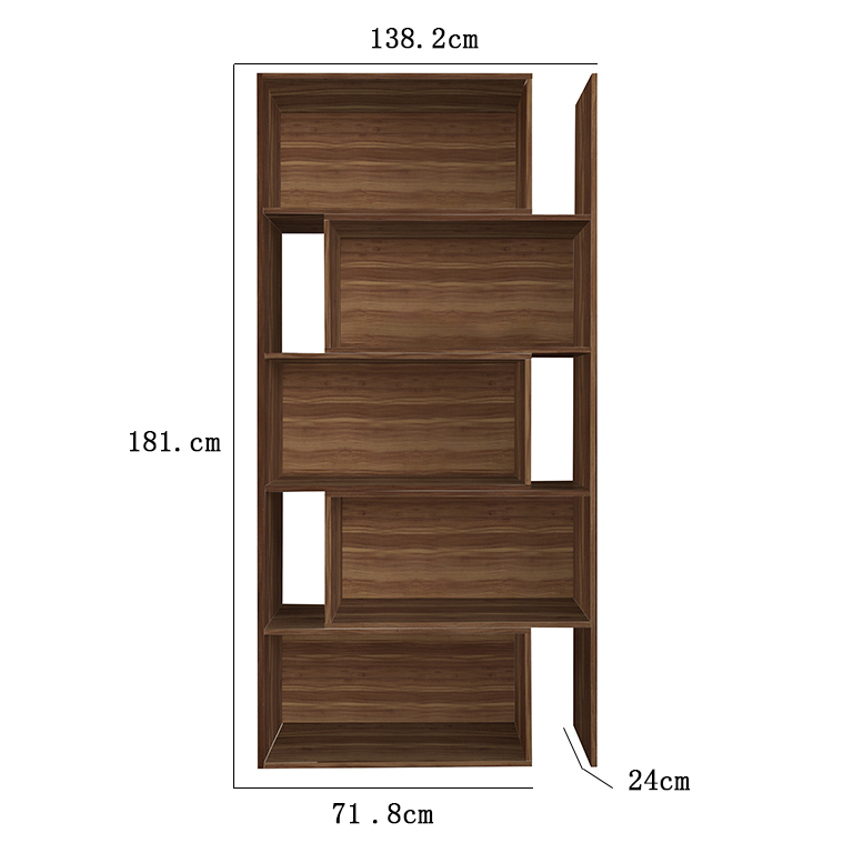 Libreria NOCE 71,8×138,20x24x181cm