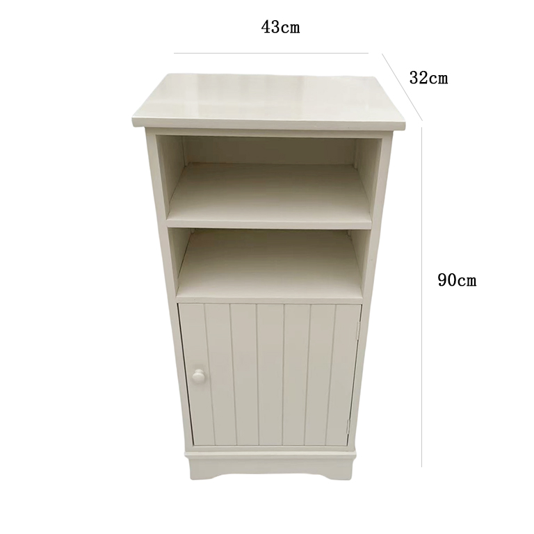 Angioletto il mobiletto legno bianco 43x32x90cm