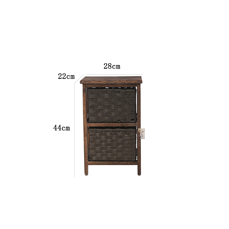 Carmen cassettiera slim 2 cass,2 colori 28x22x44cm