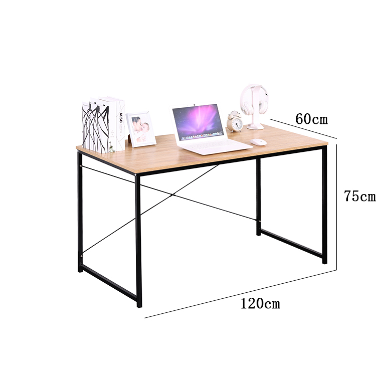 Scrivania HOPE 120x60x75 naturale/nero