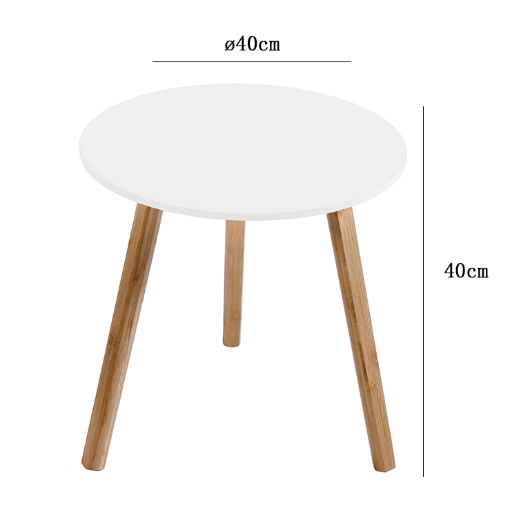 Tavolino LIZZY bianco 40x40cm esa and