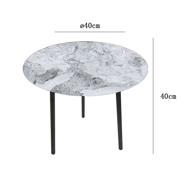 Tavolino KELLIA in vetro temperato 40xh40cm