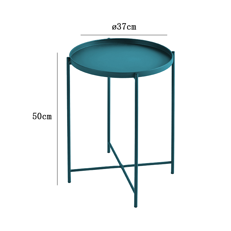 Tavolino frosty 37xh50 cm metallo,2 colori
