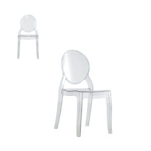 Sedia elena in policarbonato trasparente