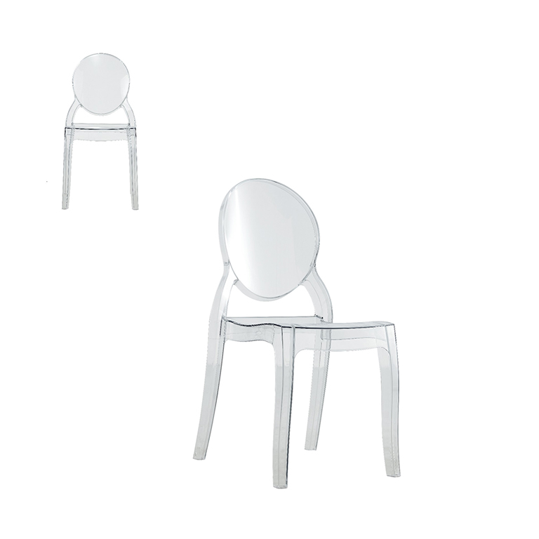 Sedia elena in policarbonato trasparente