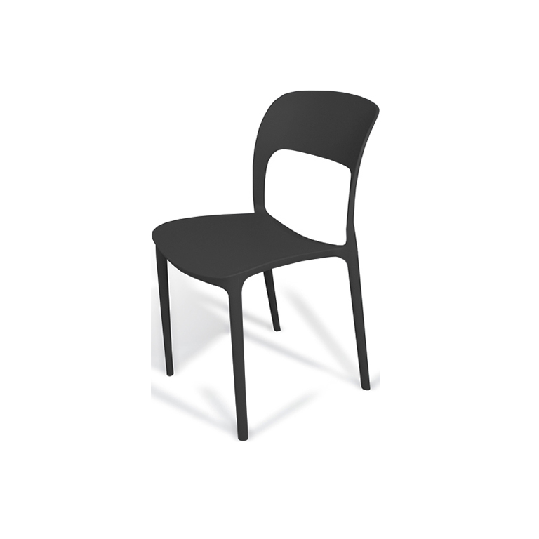 Sedia impilabile in polipropilene 56.5x41x82.5 cm 3 colore disponibili