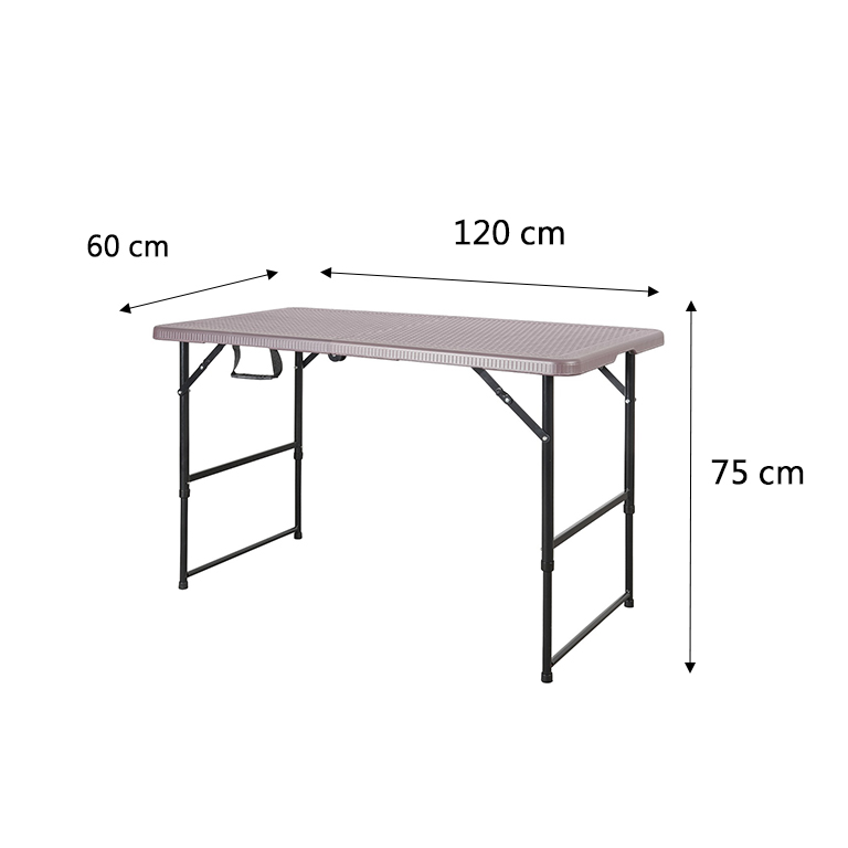 Tavolo pic nic marrone 120×60 cm